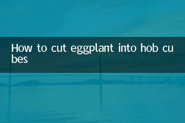 Comment couper l'aubergine en cubes de cuisson