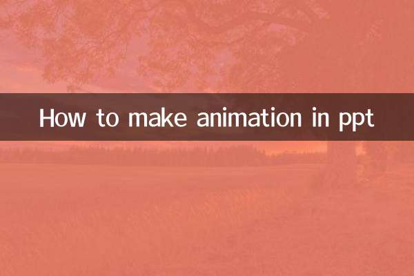 पीपीटी में एनिमेशन कैसे बनाएं