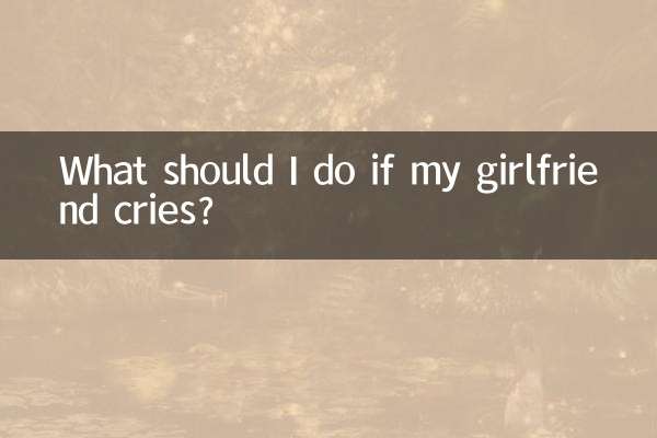 What should I do if my girlfriend cries?