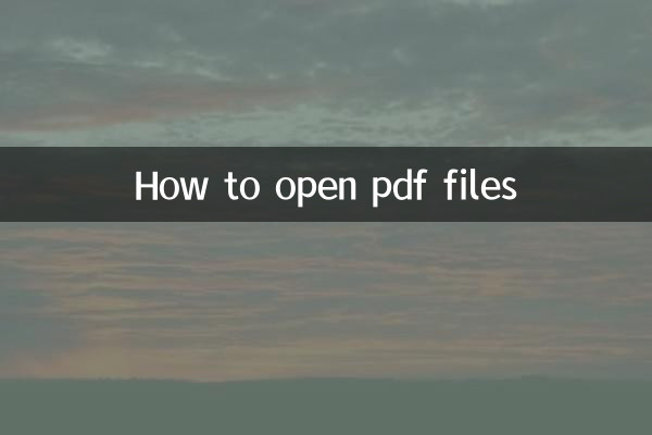 So öffnen Sie PDF-Dateien