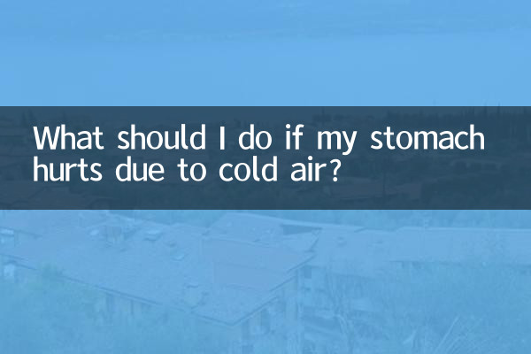 Cosa devo fare se mi fa male lo stomaco a causa dell'aria fredda?