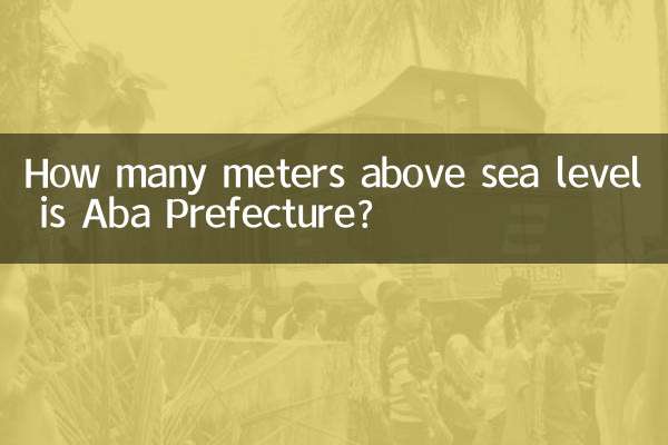 سمندر کی سطح سے کتنے میٹر بلندی پر ABA پریفیکچر ہے؟