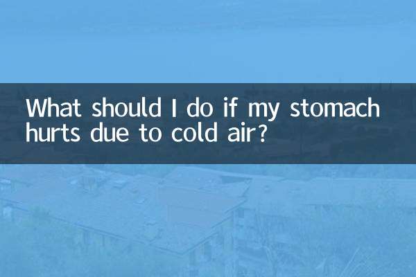 Cosa devo fare se mi fa male lo stomaco a causa dell'aria fredda?