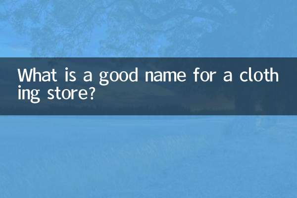 Qual è un buon nome per un negozio di abbigliamento?
