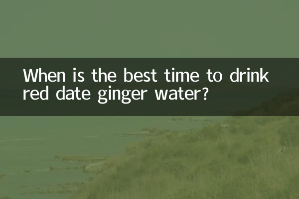 Wann ist die beste Zeit, rotes Dattel-Ingwer-Wasser zu trinken?