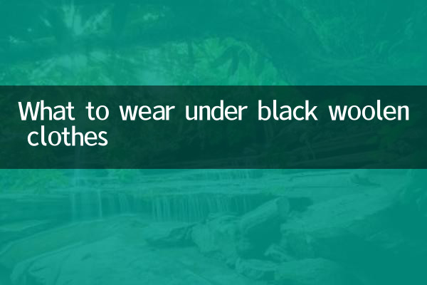검은 모직 옷 안에 무엇을 입을까요?
