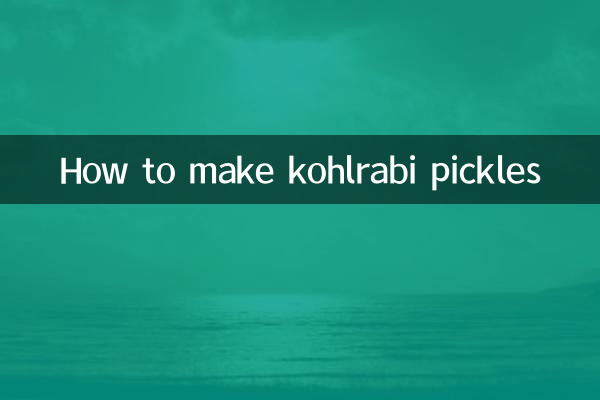 Come preparare i sottaceti di cavolo rapa