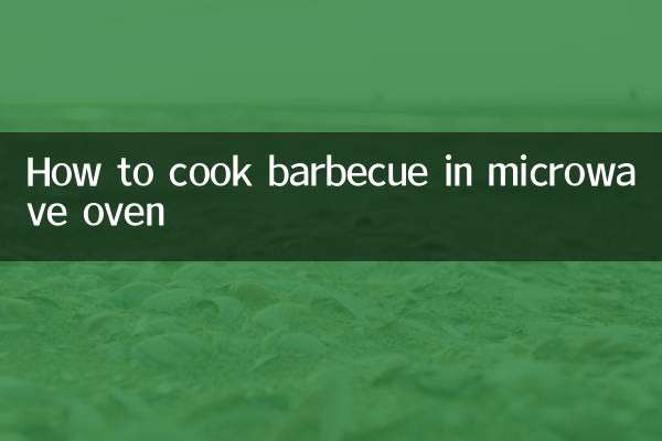 Come cucinare il barbecue nel forno a microonde