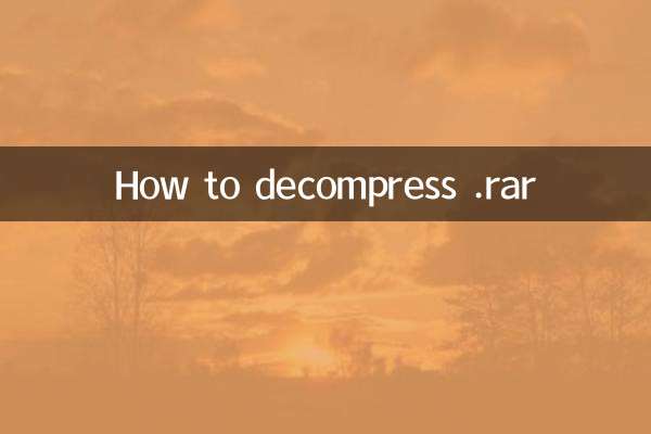 So dekomprimieren Sie .rar