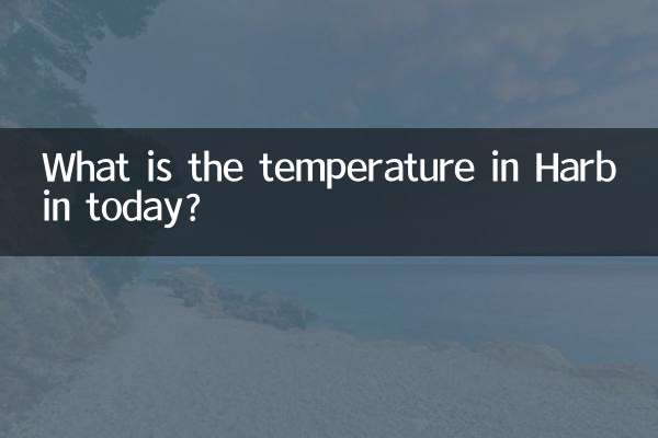 오늘 하얼빈의 기온은 몇 도입니까?