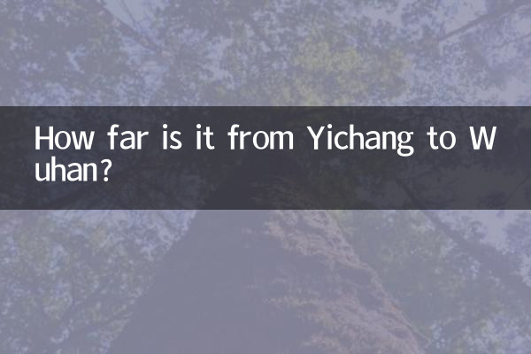 Qual a distância entre Yichang e Wuhan?