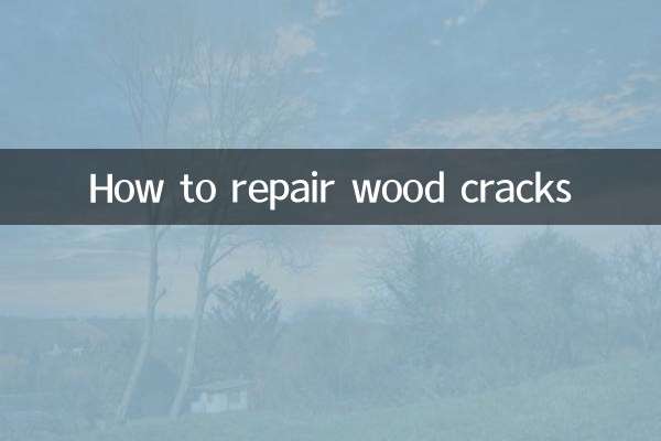 How to repair wood cracks