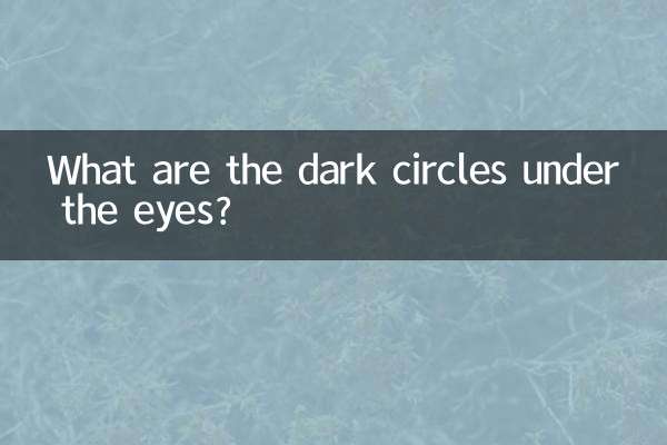 黑眼圈是什麼回事