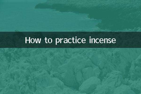 Comment pratiquer l'encens