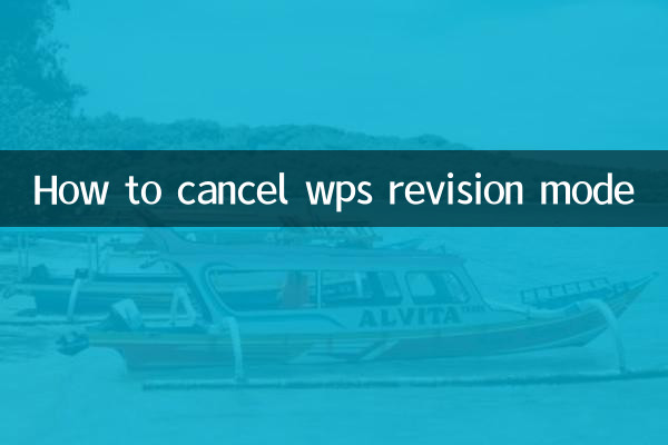 Cómo cancelar el modo de revisión de wps
