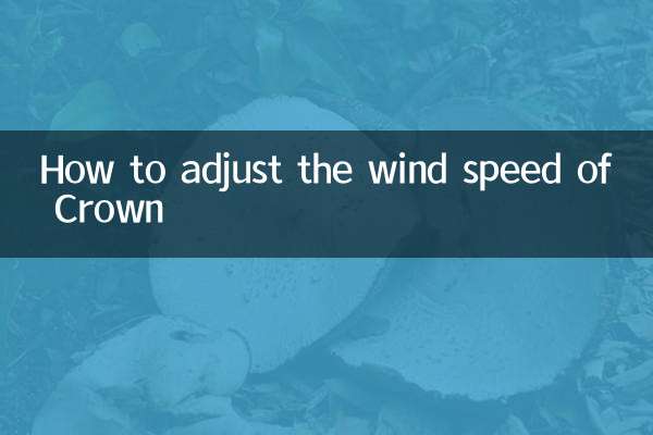 Como ajustar a velocidade do vento da Crown