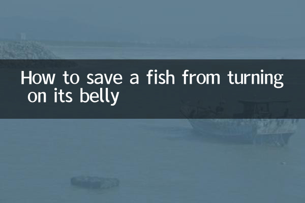 Como evitar que um peixe vire de barriga para baixo