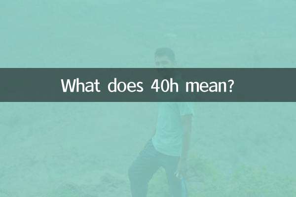 40h是什么意思