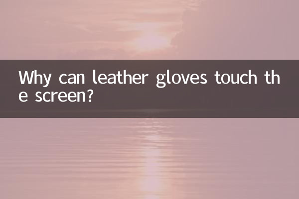 Perché i guanti di pelle possono toccare lo schermo?