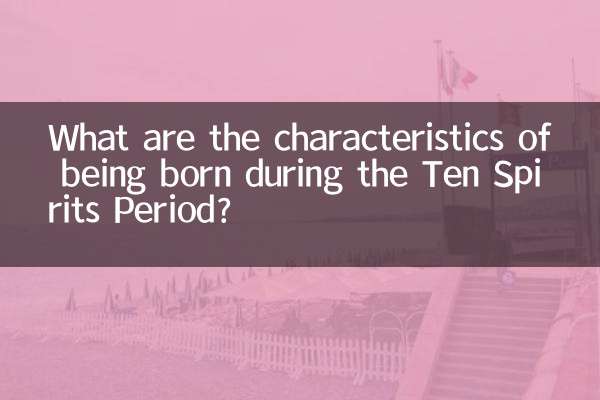 ¿Cuáles son las características de nacer durante el Período de los Diez Espíritus?