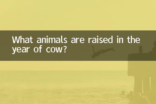 Quali animali vengono allevati nell'anno della mucca?