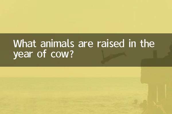 Quali animali vengono allevati nell'anno della mucca?
