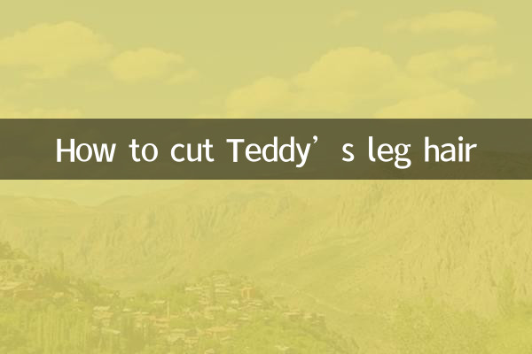 Como cortar os pelos da perna do Teddy