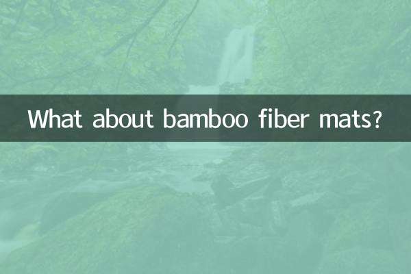 Che ne dici di tappetini in fibra di bambù