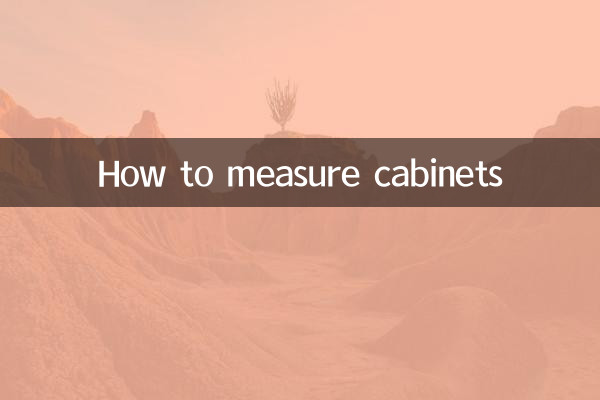How to measure cabinets
