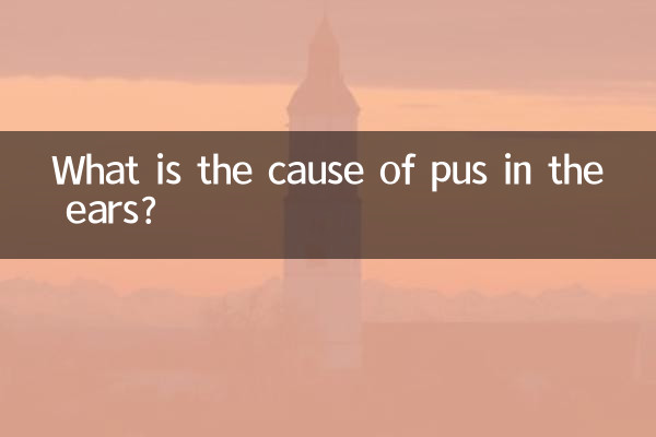 What is the cause of pus in the ears?