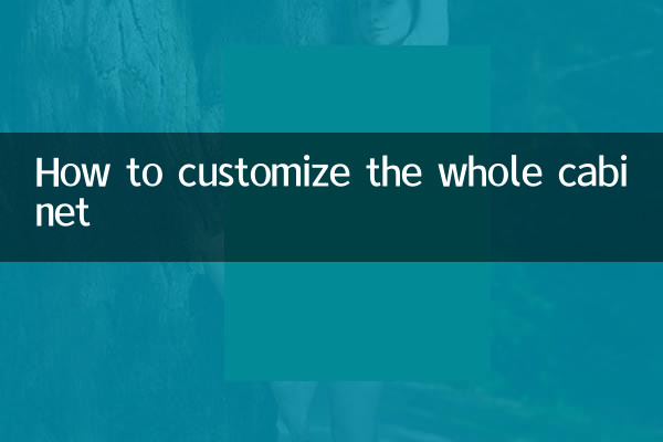 How to customize the whole cabinet