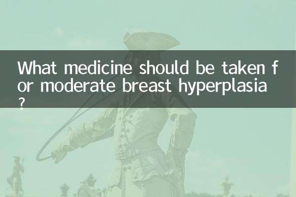 What medicine should be taken for moderate breast hyperplasia?