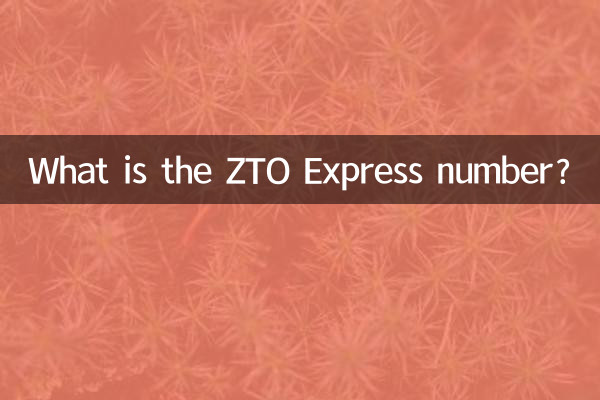 Qual è il numero ZTO Express?
