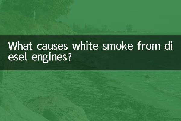 O que causa a fumaça branca nos motores a diesel?