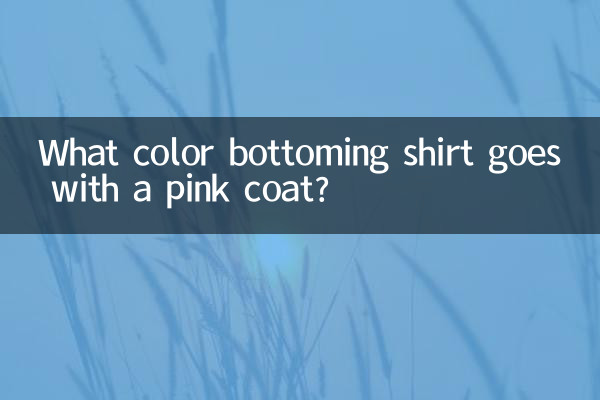Quelle couleur de chemise va avec un manteau rose ?