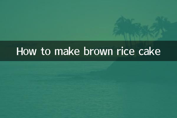 Wie man braunen Reiskuchen macht