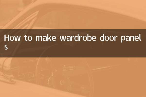 Cómo hacer paneles para puertas de armario.