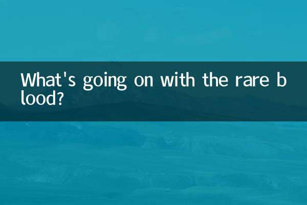 نایاب خون کے ساتھ کیا ہو رہا ہے؟