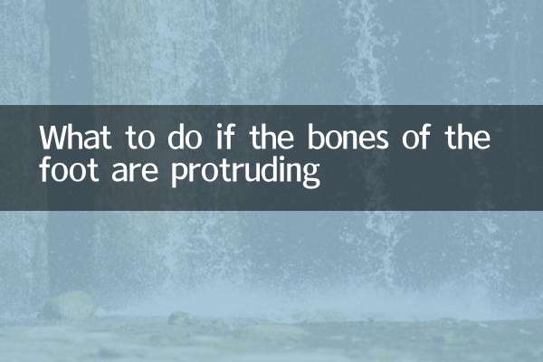 Cosa fare se le ossa del piede sono sporgenti