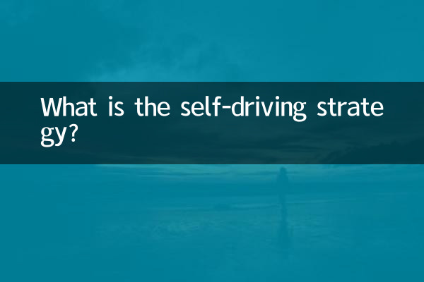 What is the self-driving strategy?