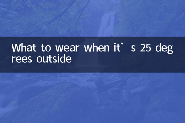 جب یہ باہر 25 ڈگری ہے تو کیا پہننا ہے
