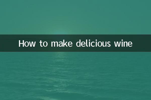 Wie man köstlichen Wein macht