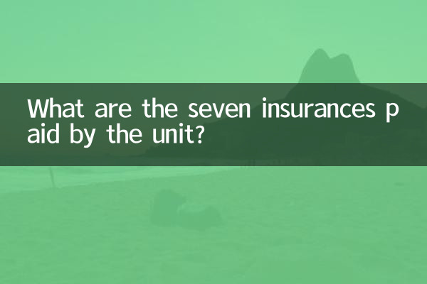Какие семь страховок оплачивает подразделение?