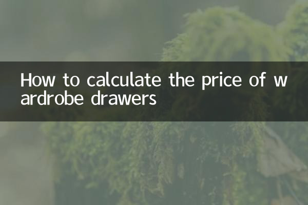 كيفية حساب سعر أدراج خزانة الملابس