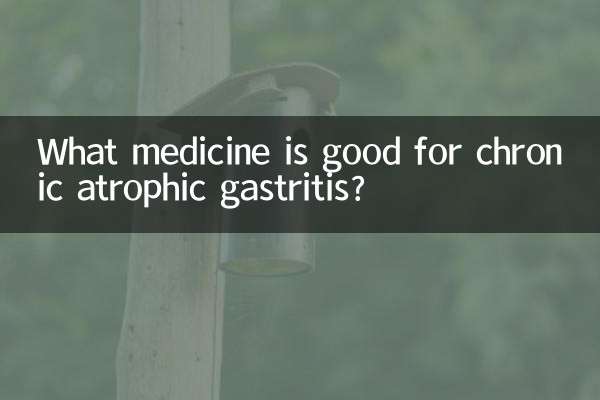Welches Medikament ist gut bei chronisch atrophischer Gastritis?