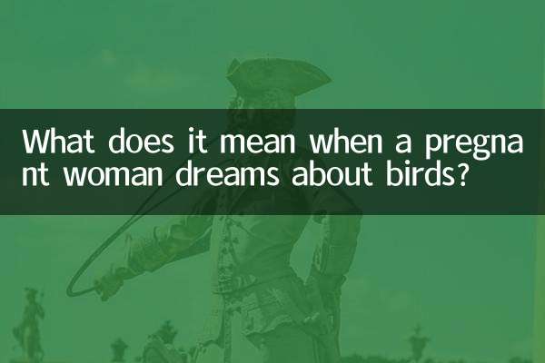 What does it mean when a pregnant woman dreams about birds?