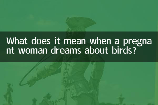 What does it mean when a pregnant woman dreams about birds?