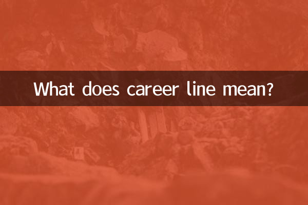 What does career line mean?