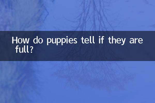 How do puppies tell if they are full?