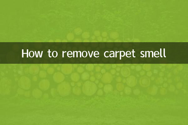 How to remove carpet smell